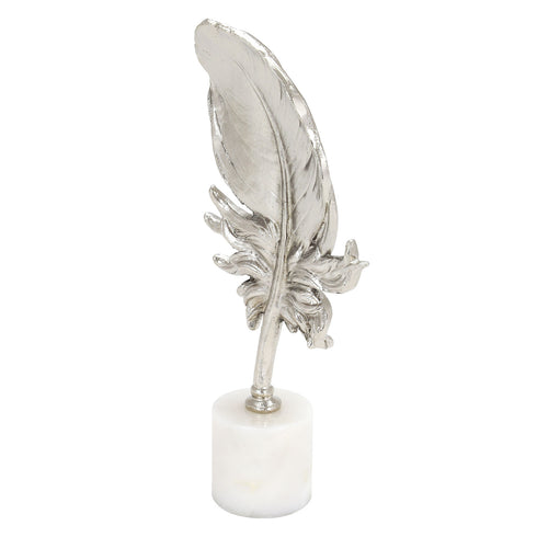 Feather With White Marble